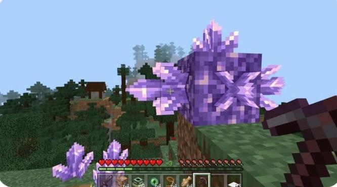 我的世界紫水晶块可以生长出紫水晶碎片吗