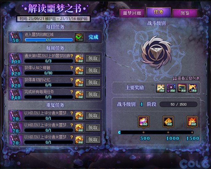 DNF解读噩梦之书奖励大全