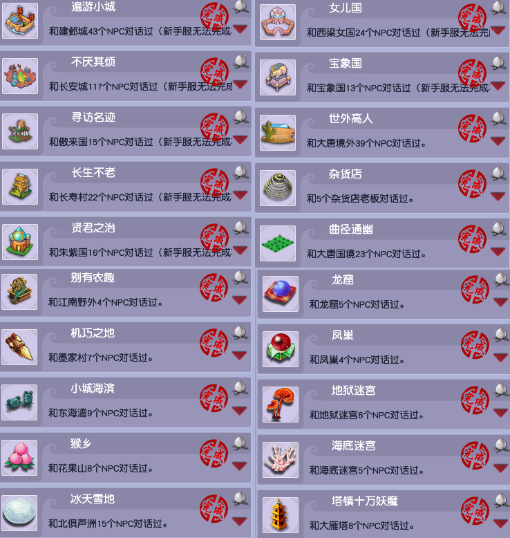 梦幻西游梦幻剧情成就攻略