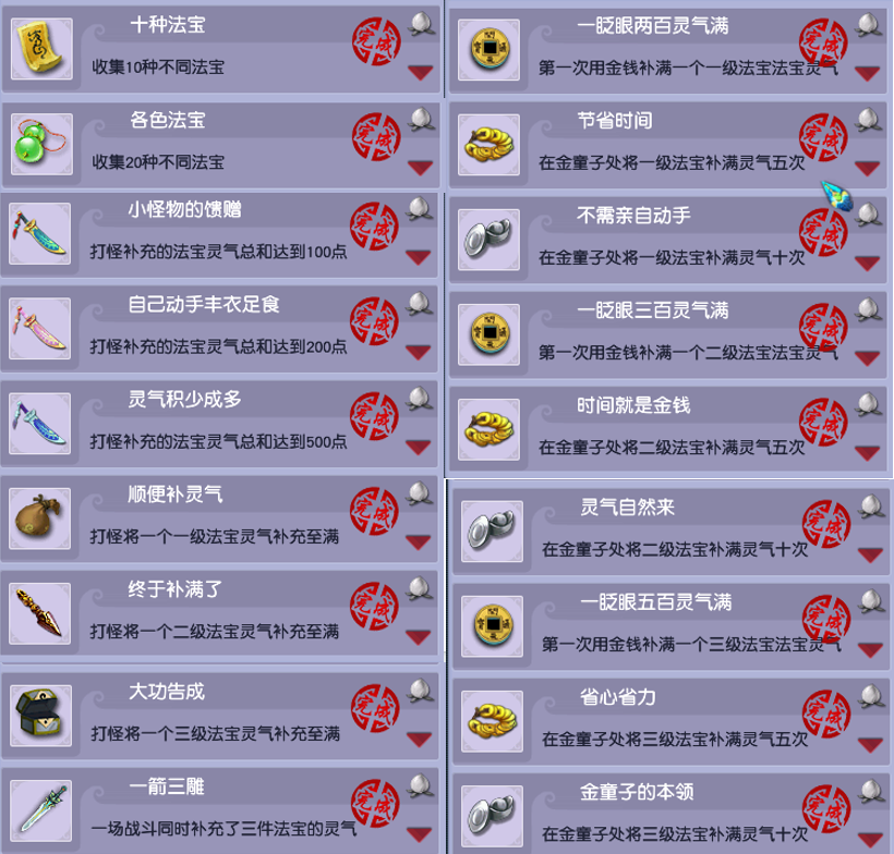 梦幻西游我的成长成就攻略