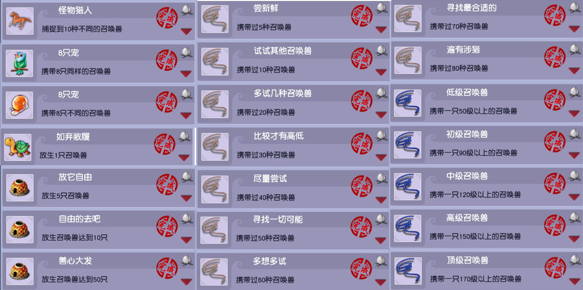 梦幻西游我的成长成就攻略
