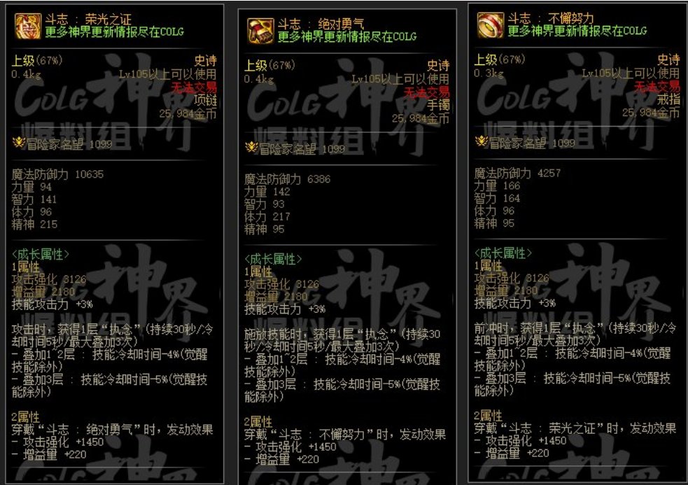 DNF斗志首饰套好用吗