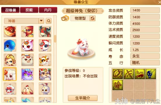 梦幻西游超级神兔癸卯详细介绍