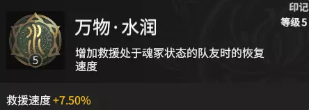 永劫无间辅助救援流天赋印记推荐