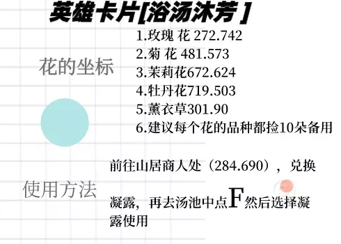 逆水寒英雄卡片浴汤沐芳获得方式