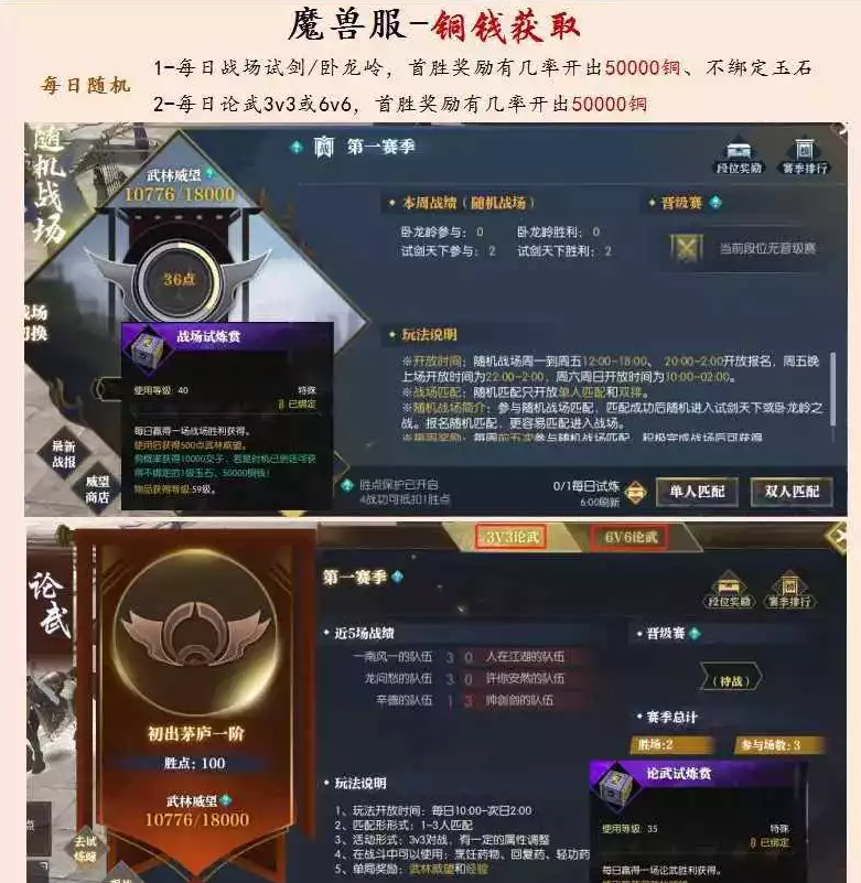 逆水寒魔兽老兵服铜钱保底产出方法