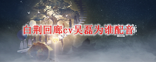 白荆回廊cv吴磊为谁配音