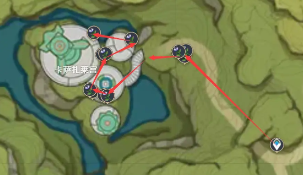 原神帕蒂沙兰快速收集路线