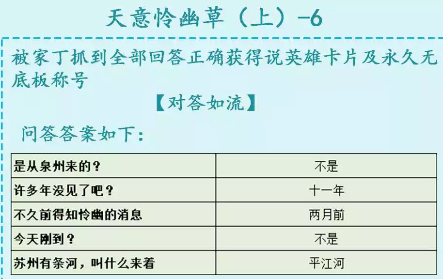 逆水寒天意怜幽草上详细通关攻略