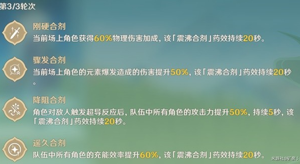 原神3.6合剂演进全关卡满奖励通关攻略