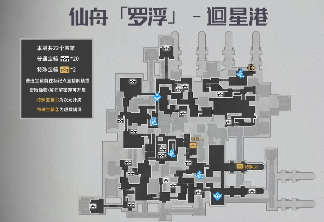 崩坏星穹铁道仙舟罗浮回星港宝箱位置一览