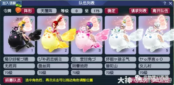 梦幻西游70级有哪些好玩的五开组合