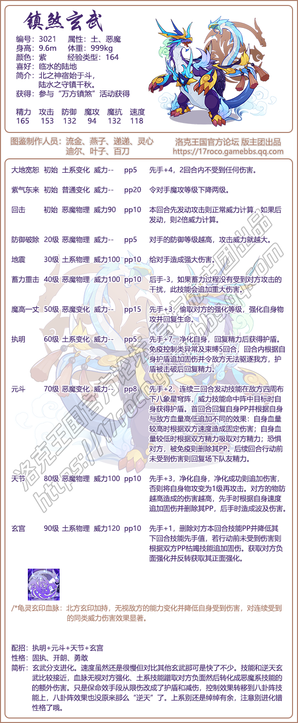 洛克王国镇煞玄武性格推荐