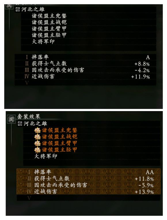 卧龙苍天陨落极袁绍套属性一览