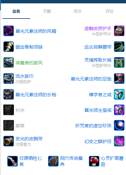 魔兽世界plusP2鸟德团本前BIS装备推荐