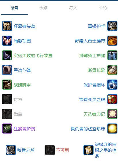 魔兽世界plusP2惩戒骑团本前BIS装备推荐