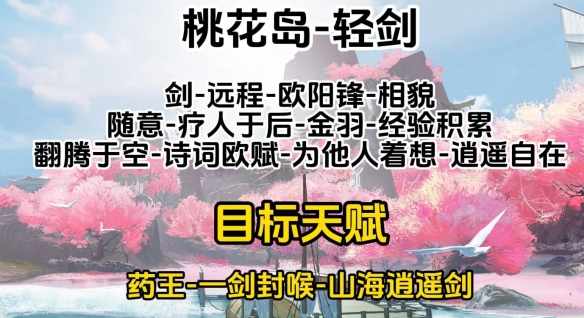 射雕桃花岛天赋问题怎么选