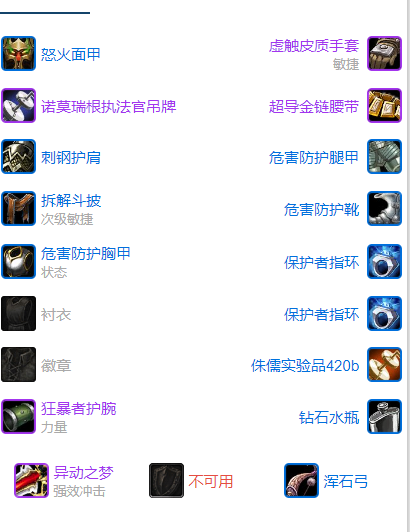魔兽世界plusP3武器战团本前BIS装备推荐