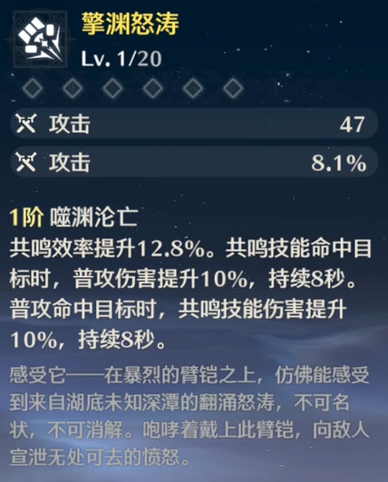 鸣潮擎渊怒涛适合谁