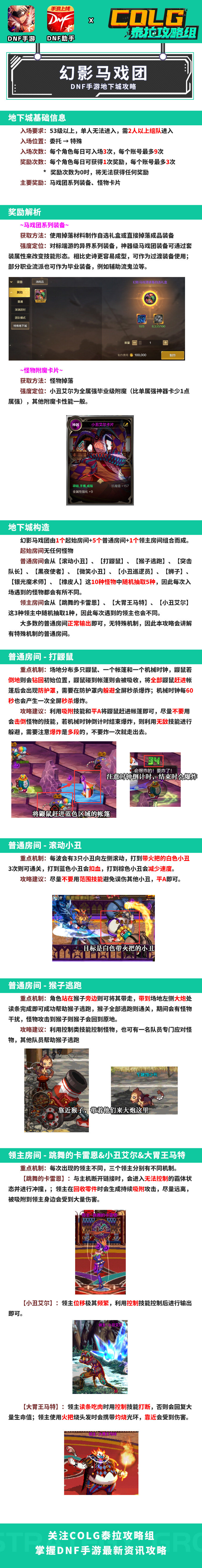 DNF手游幻影马戏团机制详解