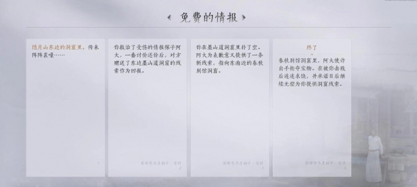 燕云十六声免费的情报任务攻略