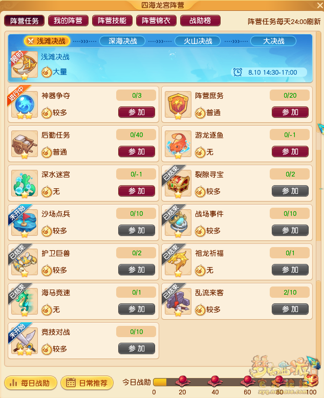 梦幻西游江海阵线地图及规则介绍