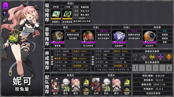 绝区零1.0全角色养成配队攻略