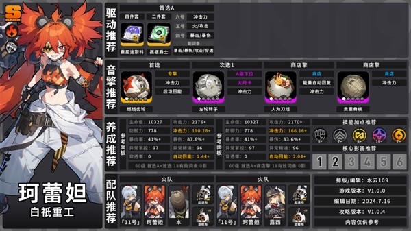 绝区零1.0全角色养成配队攻略