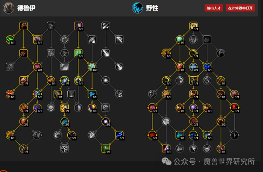 魔兽世界11.0前夕德鲁伊团本天赋推荐