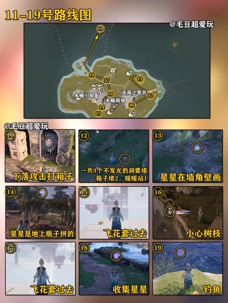 无限暖暖石树田无人区奇想星全收集攻略