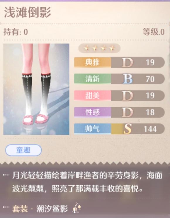 无限暖暖潮汐鲨影套装属性一览