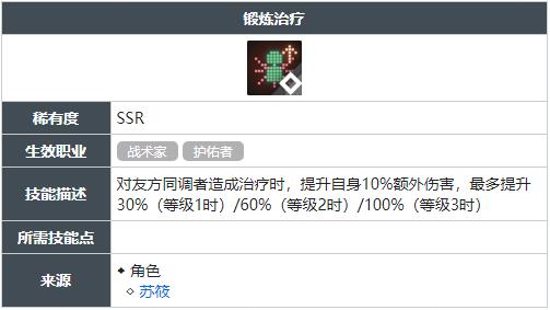白荆回廊锻炼治疗技能怎么获得