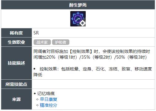白荆回廊醉生梦死技能怎么获得