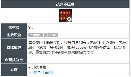 白荆回廊技多不压身技能怎么获得