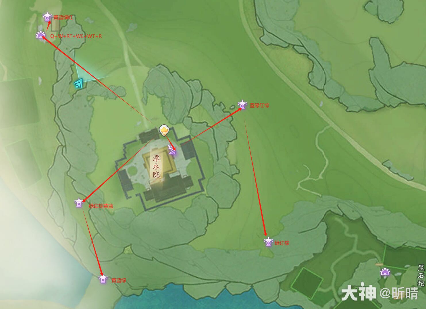 射雕黑松林探索全收集攻略