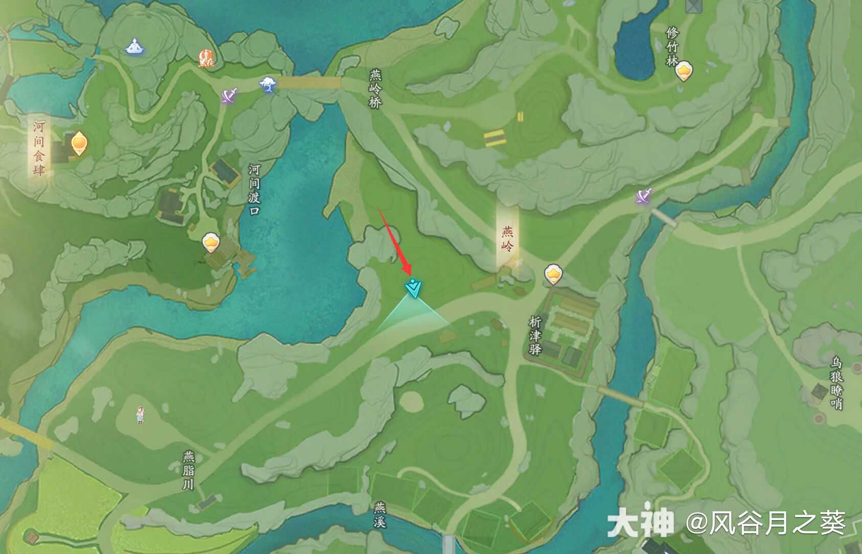 射雕剑飞不期子五位置在哪