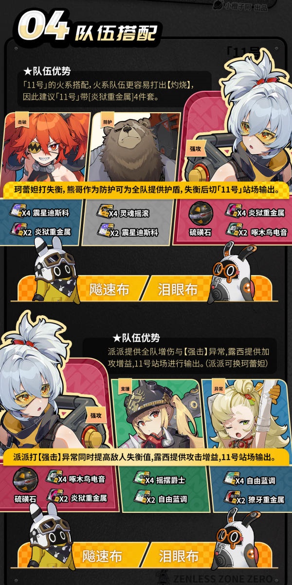 绝区零11号配队