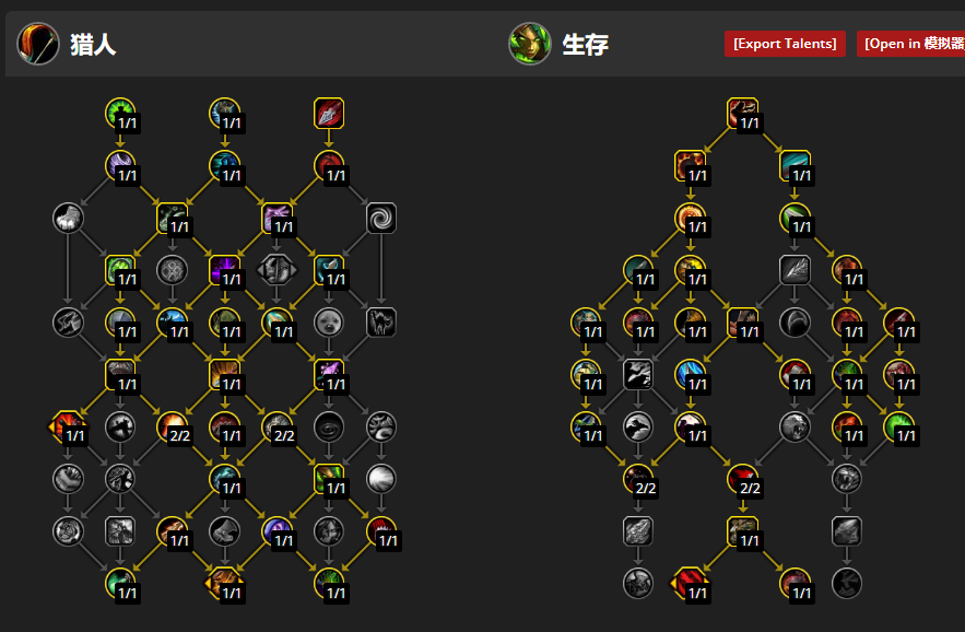 魔兽世界11.0前夕生存猎天赋怎么加
