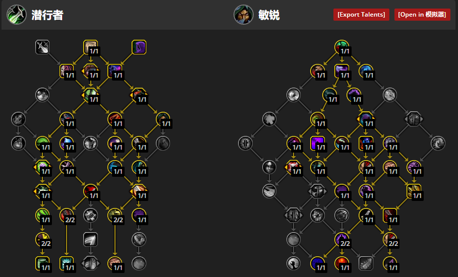 魔兽世界11.0前夕敏锐贼天赋怎么加