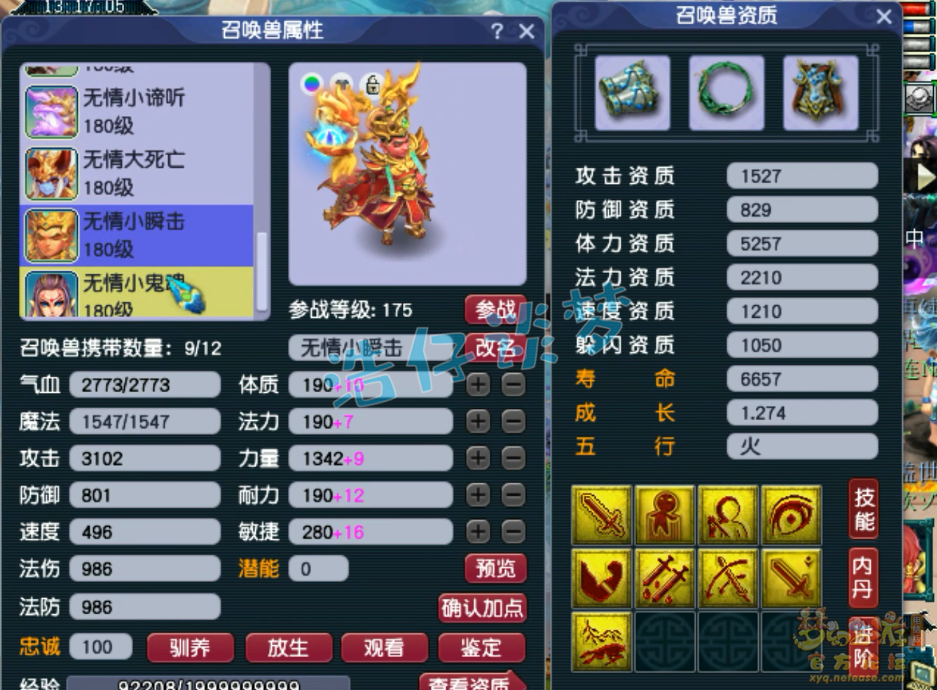 梦幻西游175咒师普陀展示