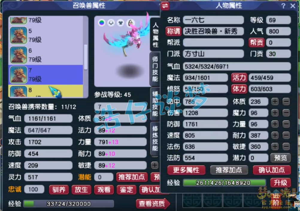 梦幻西游方寸单挑必备展示69级