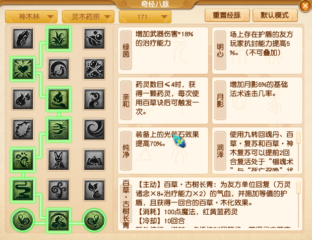 梦幻西游神木林最新经脉怎么点2025年