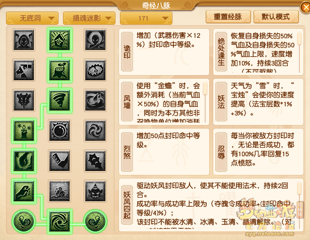 梦幻西游无底洞最新经脉怎么点2025年