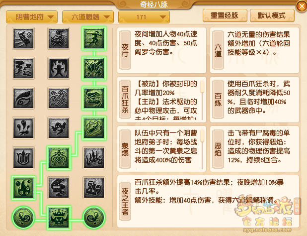 梦幻西游地府最新经脉怎么点2025年