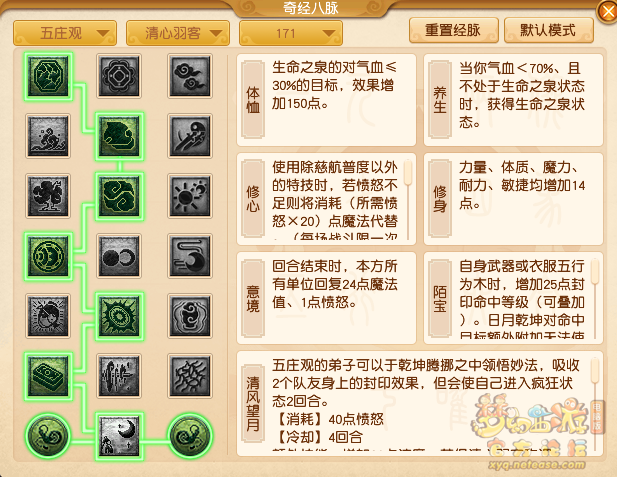 梦幻西游五庄观最新经脉怎么点2025年