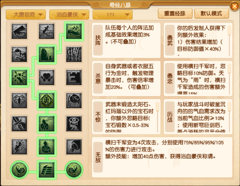 梦幻西游大唐官府最新经脉怎么点2025年