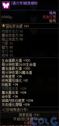 DNF幻梦蝶舞通行证奖励大全