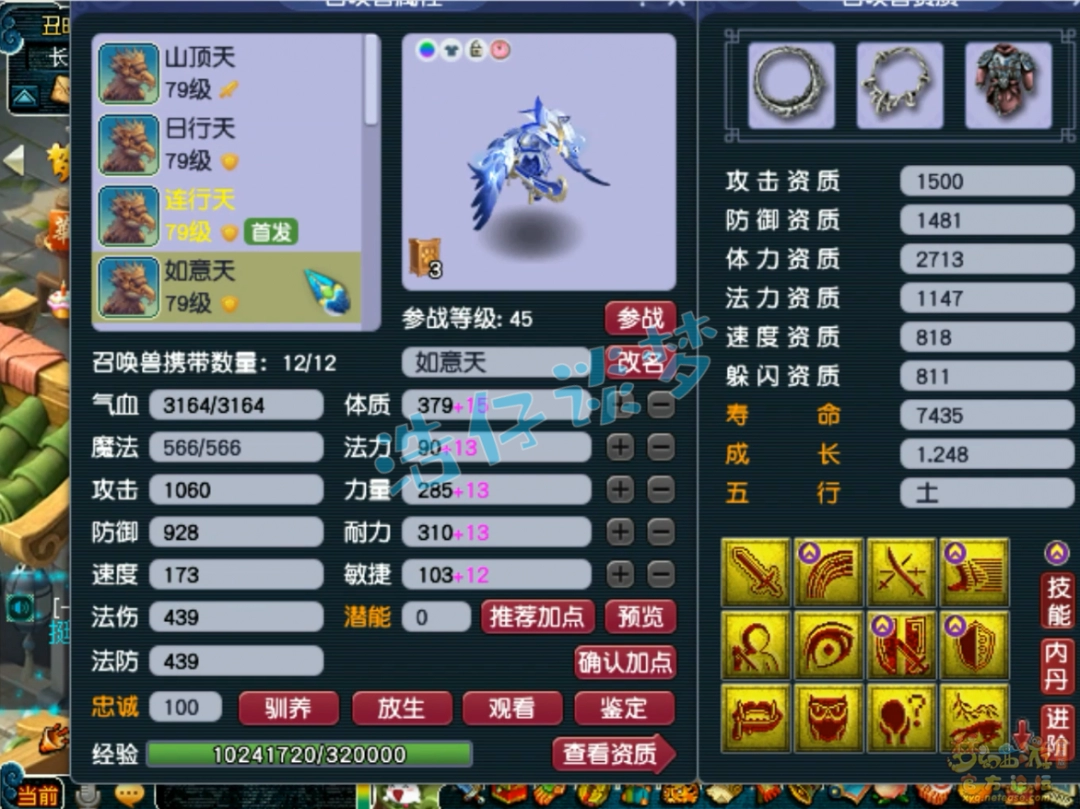 梦幻西游天宫装备69级展示图