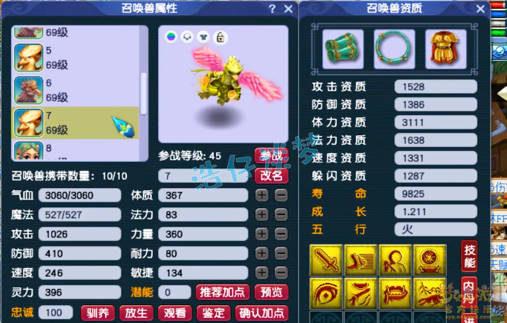 梦幻西游59级花果山装备展示图