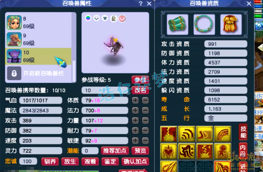 梦幻西游59级花果山装备展示图
